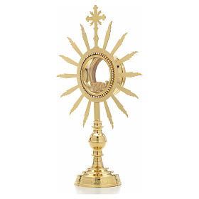 Monstrance with rays, height 38cm, 8cm display case