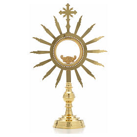 Monstrance with rays, height 38cm, 8cm display case