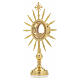 Monstrance with rays, height 38cm, 8cm display case s2