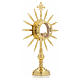 Monstrance with rays, height 38cm, 8cm display case s3