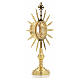 Monstrance with rays, height 38cm, 8cm display case s4