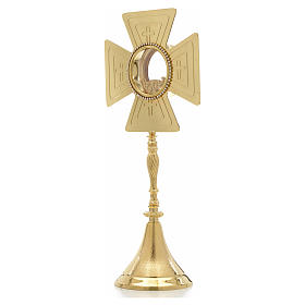 Monstrance with crosses, height 44cm 8cm display case