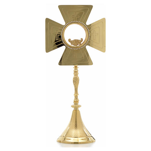 Monstrance with crosses, height 44cm 8cm display case 1