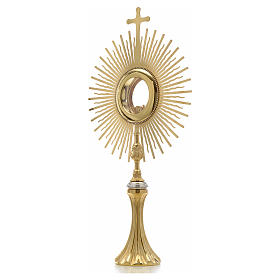 Monstrance, sun shaped, height 75 cm with 10cm  display case