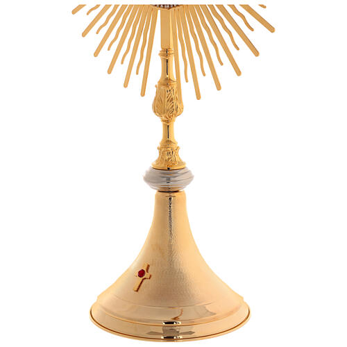 Monstrance, sun shaped, height 75 cm with 10cm  display case 4