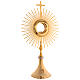 Monstrance, sun shaped, height 75 cm with 10cm  display case s1