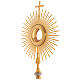 Monstrance, sun shaped, height 75 cm with 10cm  display case s2