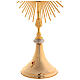 Monstrance, sun shaped, height 75 cm with 10cm  display case s4