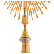 Monstrance, sun shaped, height 75 cm with 10cm  display case s5