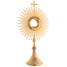 Monstrance, sun shaped, height 75 cm with 10cm  display case