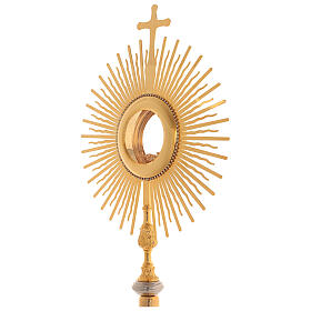 Monstrance, sun shaped, height 75 cm with 10cm  display case