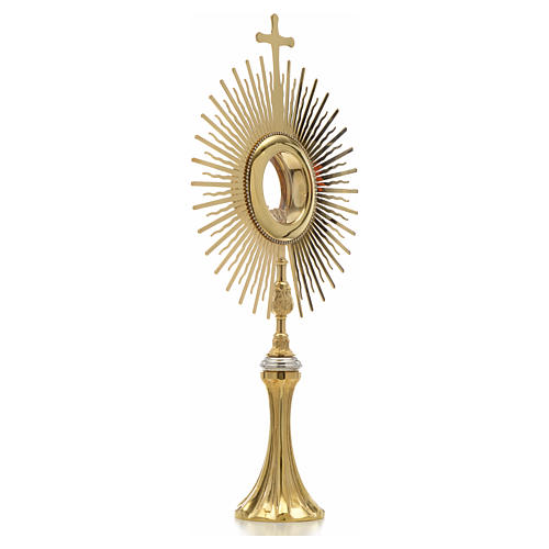 Monstrance, sun shaped, height 75 cm with 10cm  display case 4