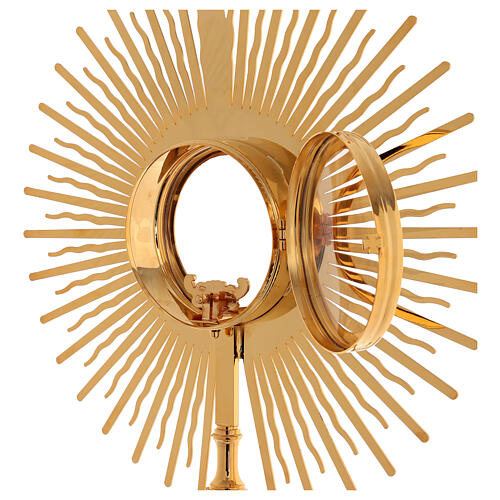 Monstrance, sun shaped, height 75 cm with 10cm  display case 6