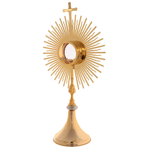 Monstrance, sun shaped, height 75 cm with 10cm  display case 8