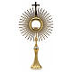 Monstrance, sun shaped, height 75 cm with 10cm  display case s1
