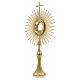 Monstrance, sun shaped, height 75 cm with 10cm  display case s2