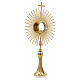 Monstrance, sun shaped, height 75 cm with 10cm  display case s3