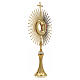 Monstrance, sun shaped, height 75 cm with 10cm  display case s4
