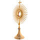 Monstrance, sun shaped, height 75 cm with 10cm  display case s3