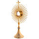 Monstrance, sun shaped, height 75 cm with 10cm  display case s8