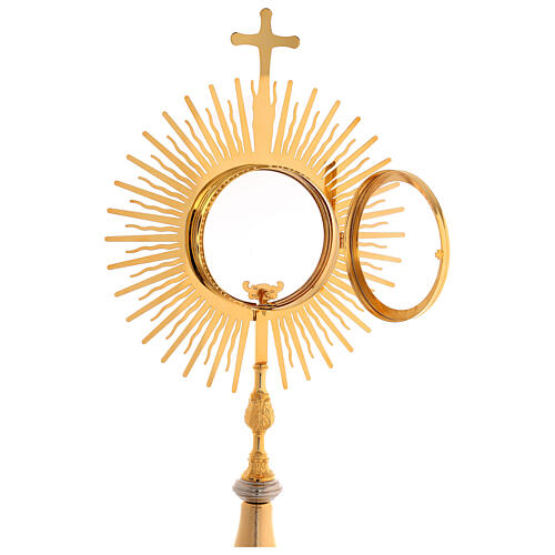 Monstrance for Magna host, sun, H 76cm 7