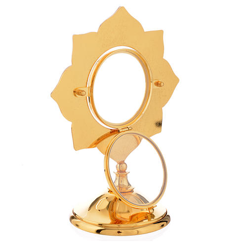 Ostensório exposição latão e filigrana 11