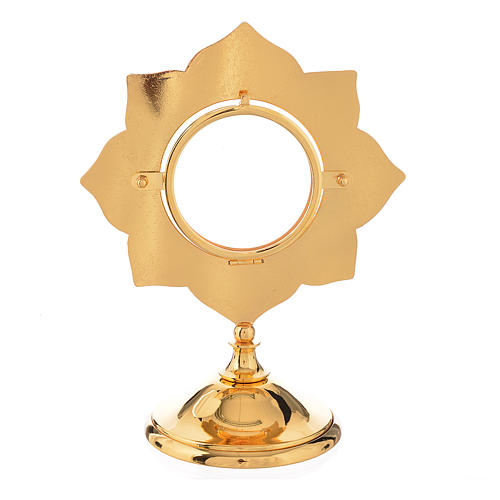 Ostensório exposição latão e filigrana 2