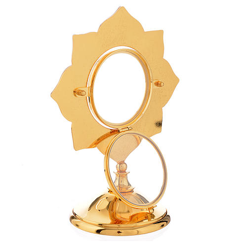 Ostensório exposição latão e filigrana 3