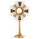 Monstrance in brass with enamels, 4 Evangelists s1