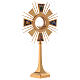 Monstrance in brass with enamels, 4 Evangelists s4