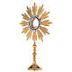 Monstrance in brass with chiselled decoration s3