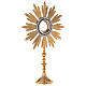 Monstrance in brass with chiselled decoration s5