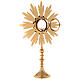 Monstrance in brass with chiselled decoration s9
