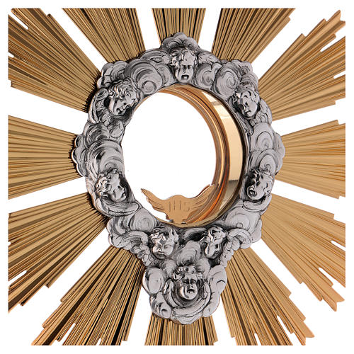 Ostensório latão bicolor altura 60 cm 2