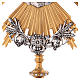 Monstrance in two tone brass with angels s6