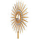 Monstrance in two tone brass H 69cm  s2