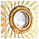 Monstrance in two tone brass H 69cm  s4