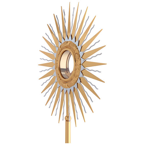 Monstrance in two tone brass H 69cm  2