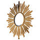Monstrance for Magna host in gold-plated brass H 69cm s3