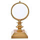 Chapel Monstrance 7,5cm in gold-plated brass H 15cm s1