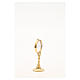 Chapel Monstrance in gold-plated brass with angels and ears of wheat s8