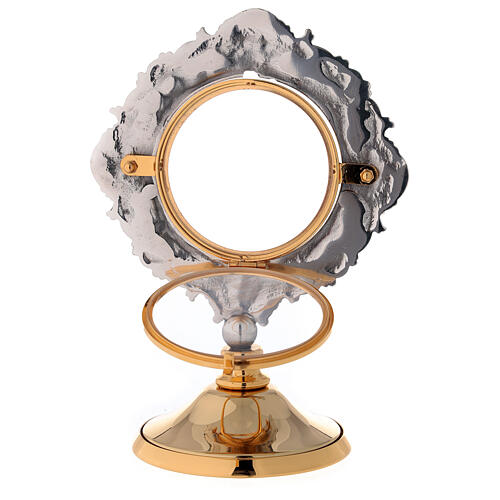 Monstrance made of brass with stones and 4 evangelists 5