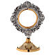 Monstrance made of brass with stones and 4 evangelists s1