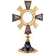 Monstrance in brass and enamel, Four Evangelists s4