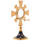 Monstrance in brass and enamel, Four Evangelists s5