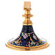 Monstrance in brass and enamel, Four Evangelists s6
