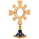 Monstrance in brass and enamel, Four Evangelists s8