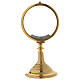 Chapel Monstrance, magna host in gold-plated brass 28 cm s1