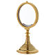 Chapel Monstrance, magna host in gold-plated brass 28 cm s2