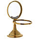 Chapel Monstrance, magna host in gold-plated brass 28 cm s3